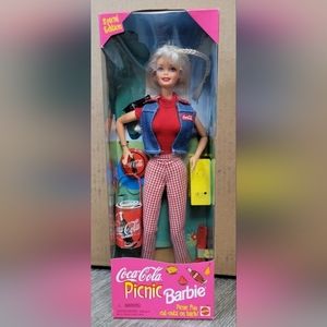 Vintage 1997 Special Edition Coca-Cola Picnic Barbie Doll 19626